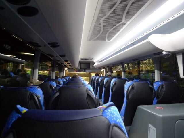 Eurolinesのバス車内