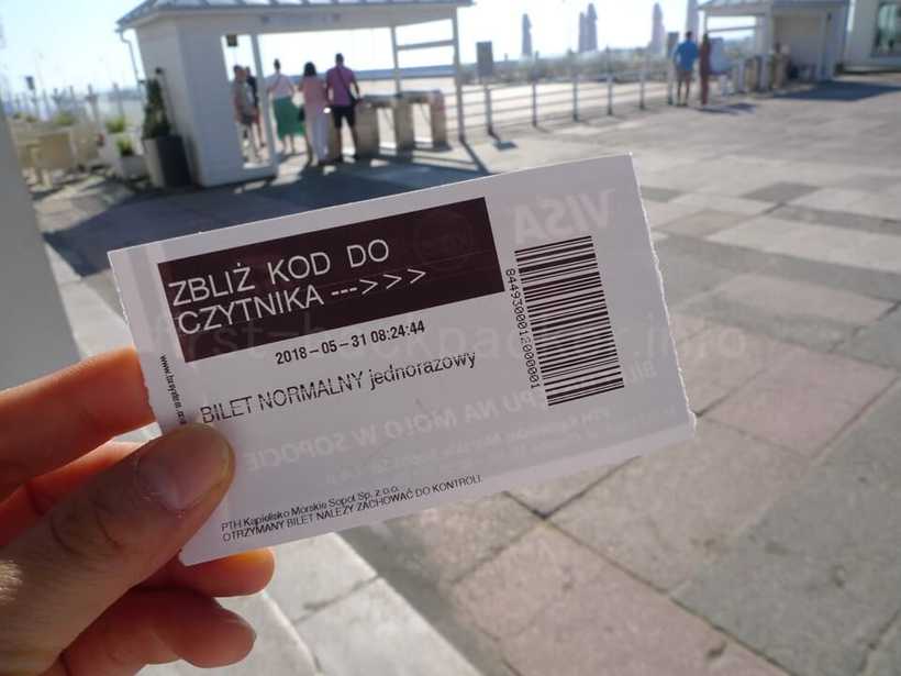 ソポト・桟橋のチケット