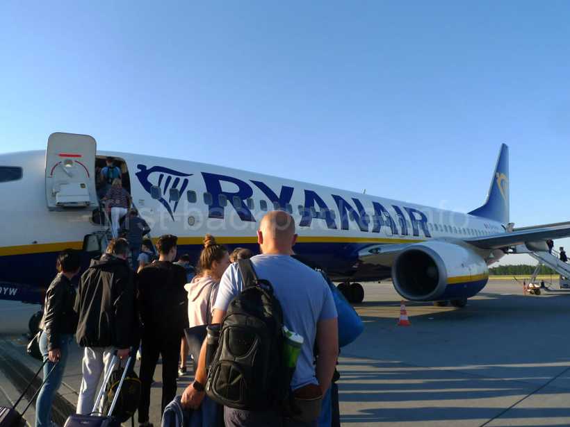 Ryanairの搭乗風景