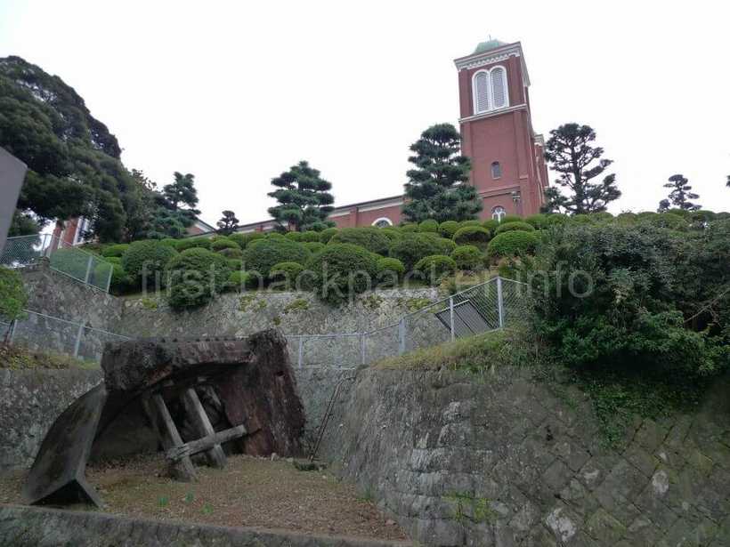 長崎・浦上天主堂の被爆した鐘楼