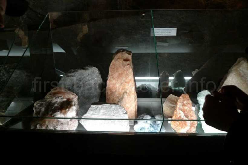 ヴィエリチカ岩塩坑のミュージアム・岩塩の化石
