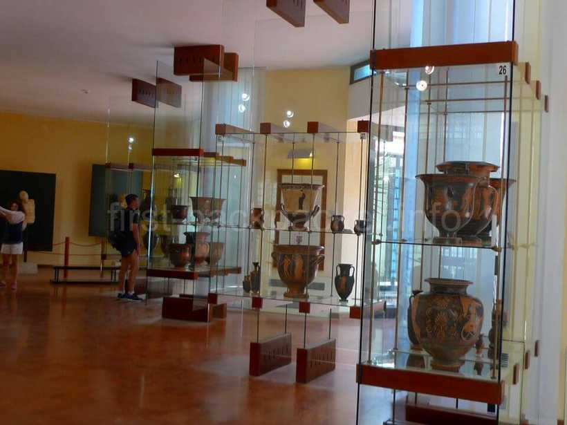 アグリジェントの州立考古学博物館の展示