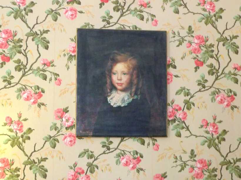 ブレナム宮殿のチャーチルの幼少時の肖像画