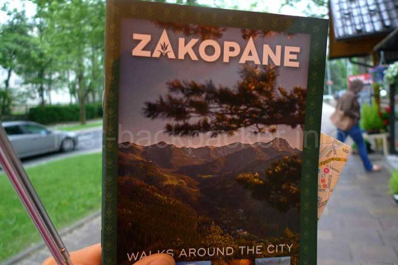 ザコパネの旅行案内所で貰ったガイドブック