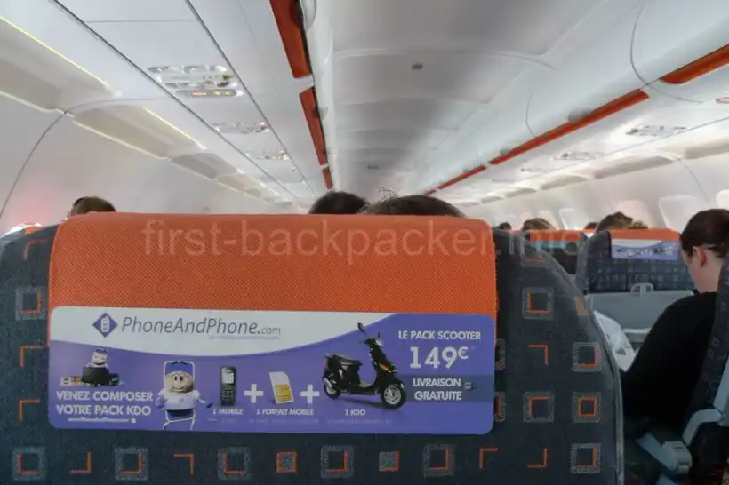 easyJetの機内