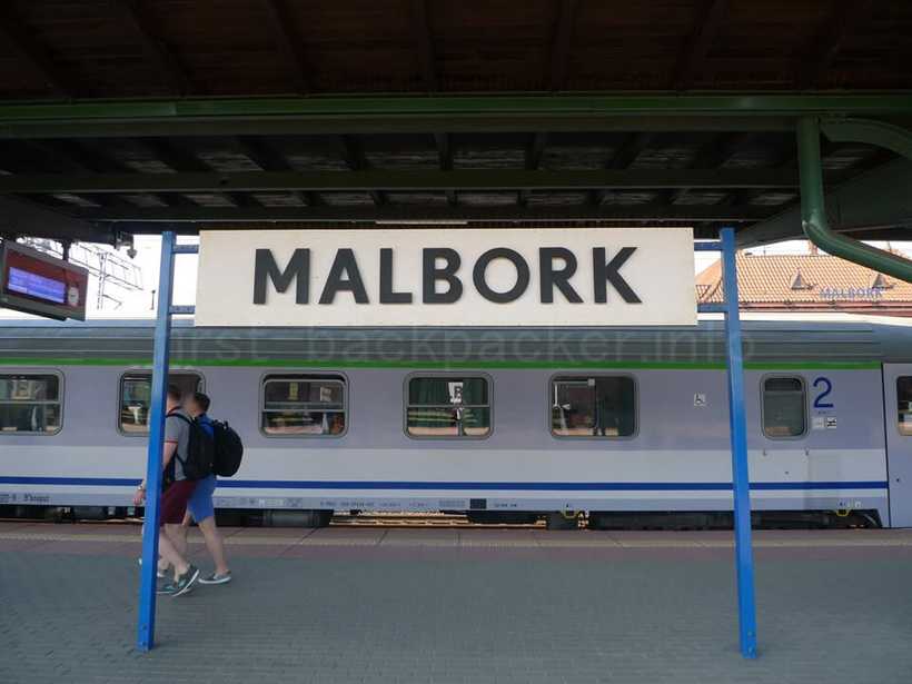 マルボルク駅のホーム